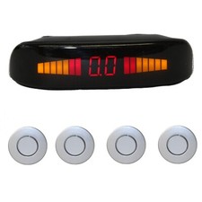 Einparkhilfe 4 Sensoren Silber