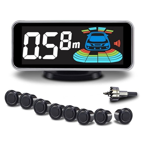 Lcd einparkhilfe schwarz - 8,